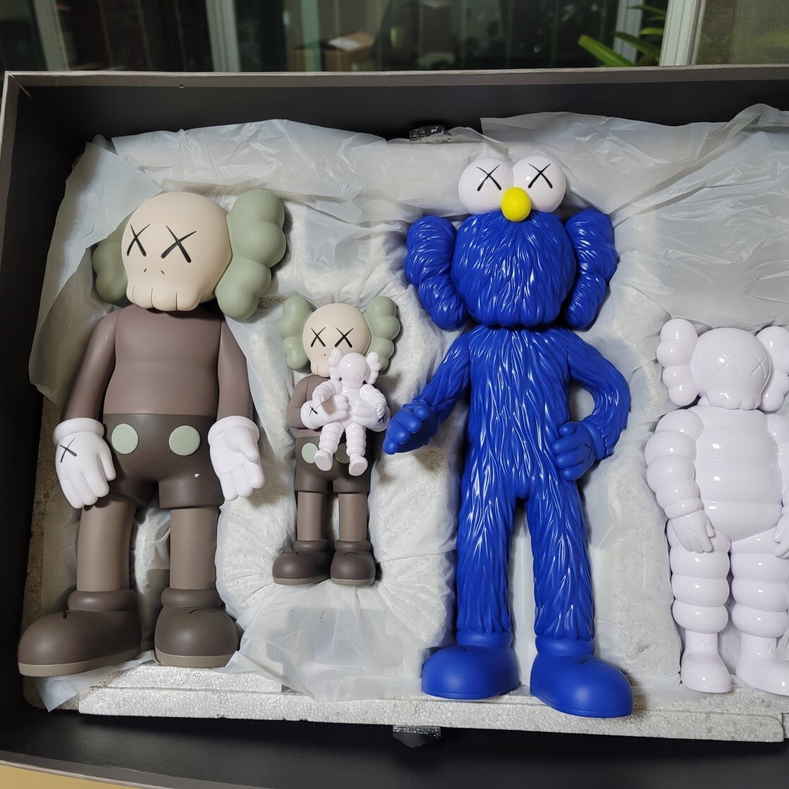 Kaws Family Vinyl Figure Brown Blue White
