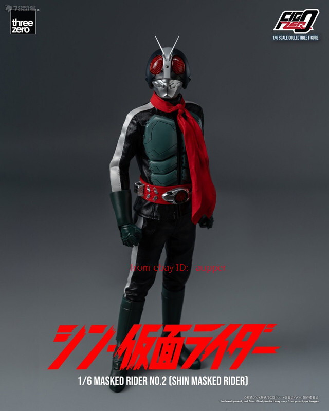 Threezero 3a Masked Rider No.2 Shin Masked Rider 1/6 Action Figure New Toy