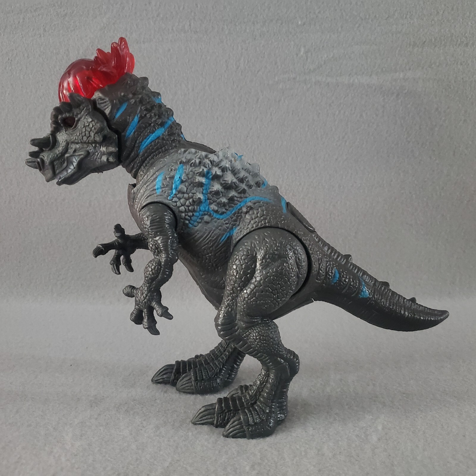 Pachycephalosaurus Dinosaur Action Figure Misco Toys Roaring Light & Sound 10in