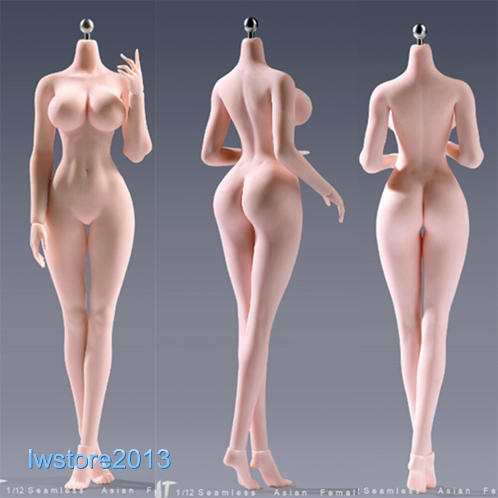 US ANT 1:12 Pale Large Bust Plump Hip 6&Prime; Seamless Female Action Figure Body Toys