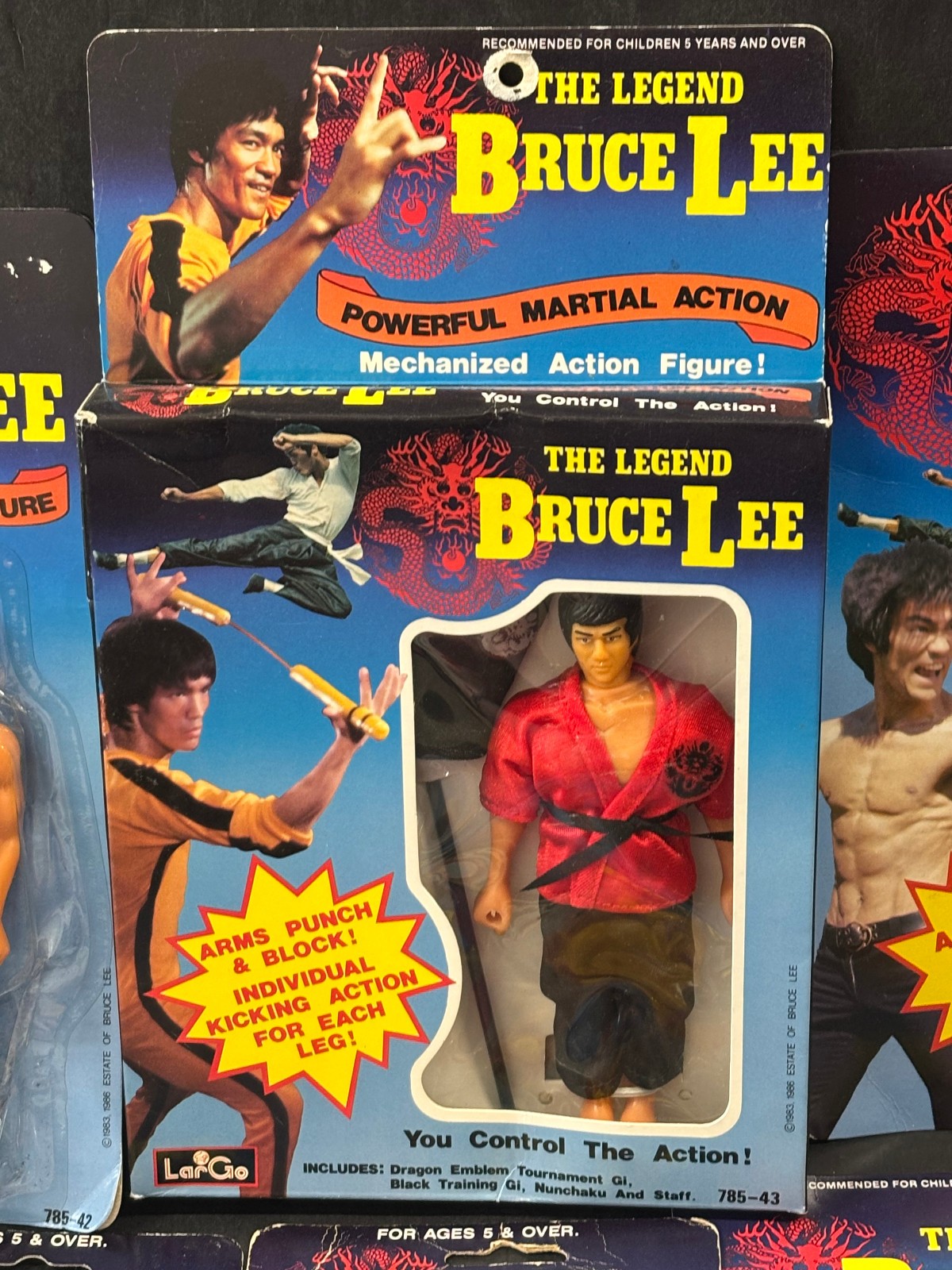Bruce Lee The Legend Action Posed Vintage Figures Largo Toys New In Box Lot (13)