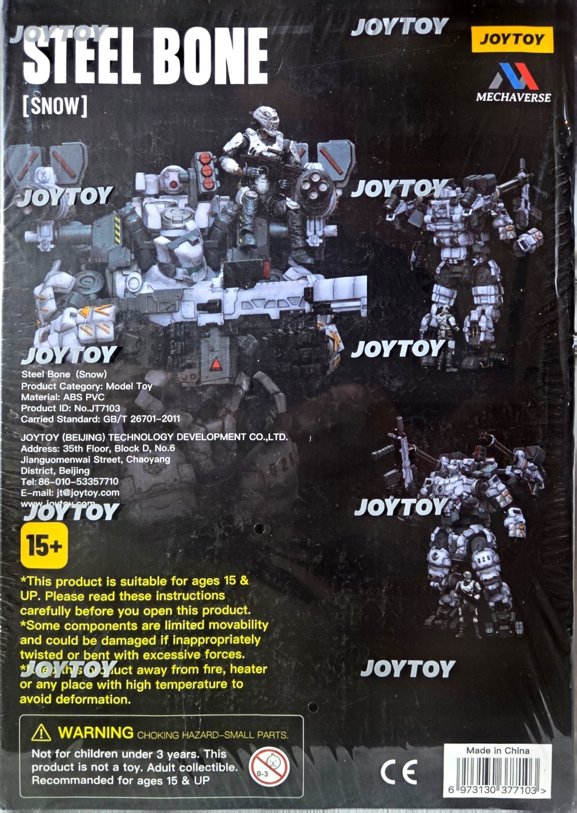 Joytoy 1/25 Dark Source Steel Bone Mecha (Snow) Version Action Figure US Seller