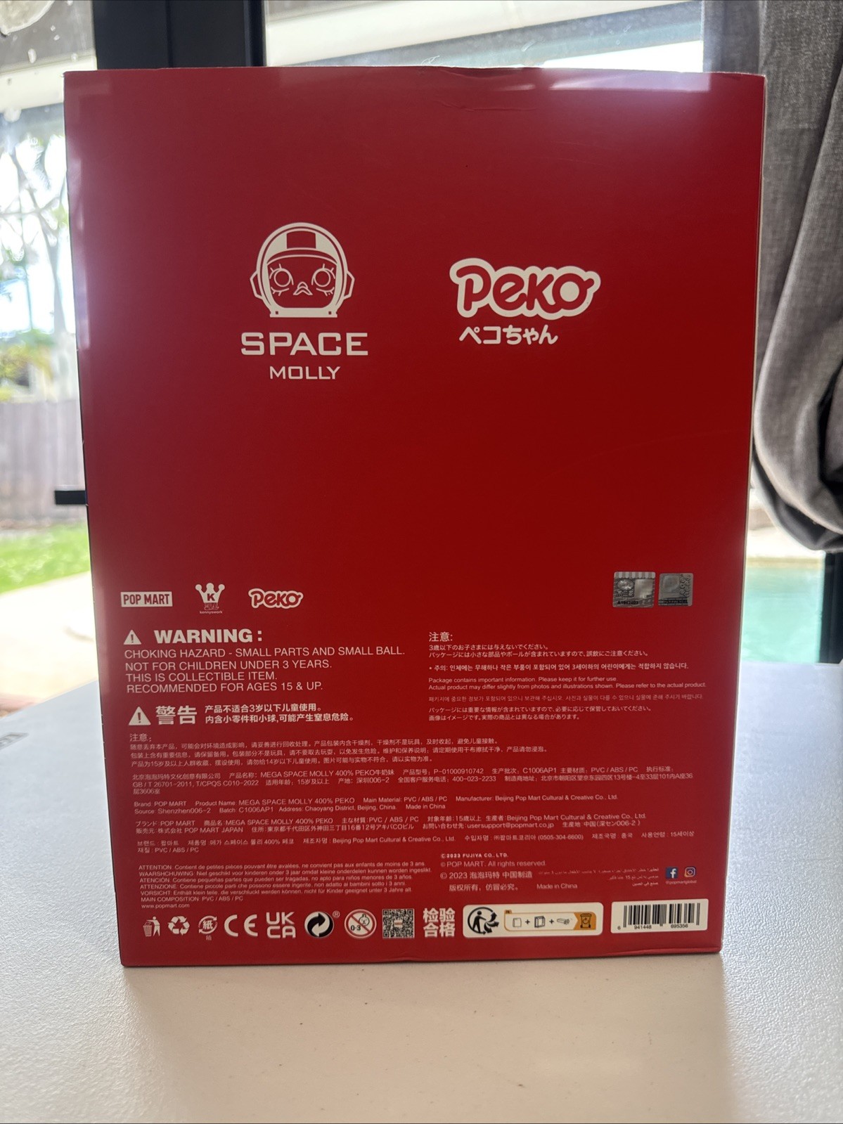 Authentic Pop Mart Mega Space Molly 400% PEKO. US Seller