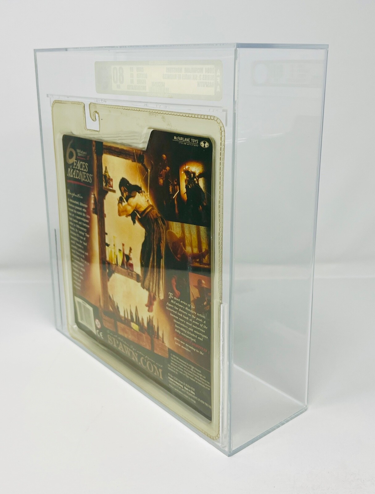 2004 RASPUTIN AFA U80NM MCFARLANE MONSTERS SERIES 3: 6 FACES OF MADNESS MIB MOC
