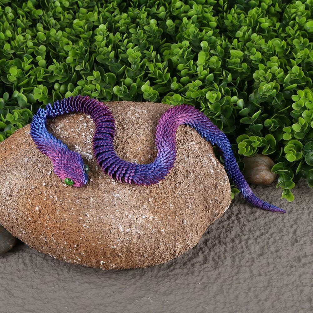 24&Prime; 3D Printed Animals Snake Viper Snake Flexible Snake Fidget Toys Desk Decor