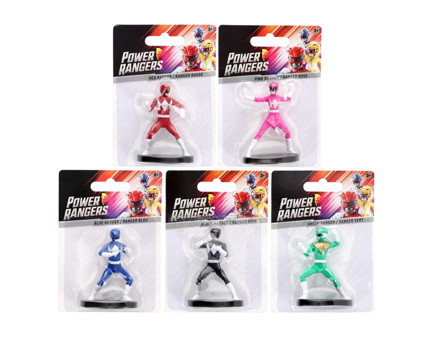 Power Rangers Miniature Action Figurine or Cake Toppers – Set of 5