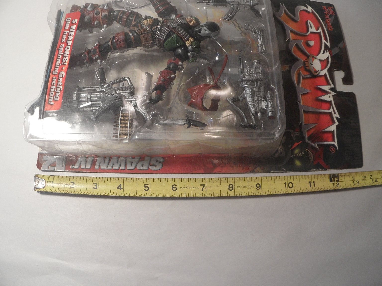 McFarlane Toys Spawn IV Action Figure 7in Scale 5 Weapons Gatling Gun