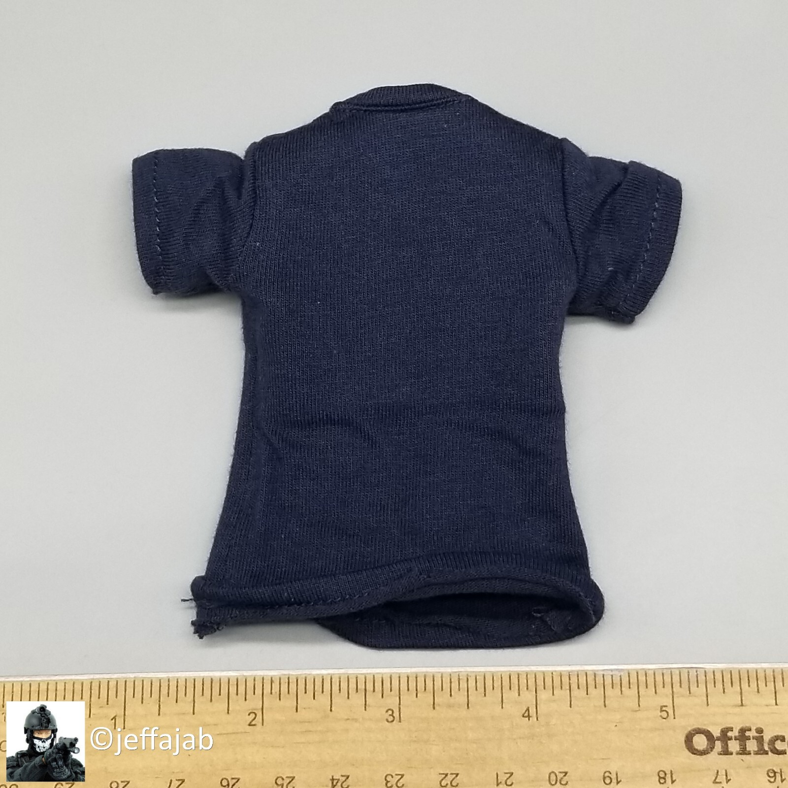 1:6 Easy & Simple Recce Element Mens Blue Logo T-Shirt for 12&Prime; Figures
