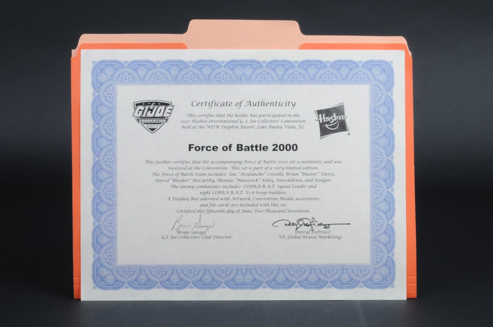 2017 Hasbro GI Joe Con Convention Force of Battle 2000 Boxed Set JoeCon Complete