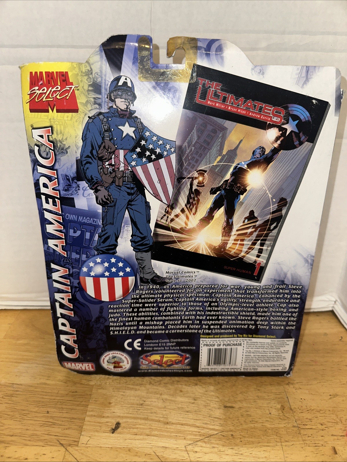 Marvel Select Captain America Hero Action Figure w/Detailed Base New In Package