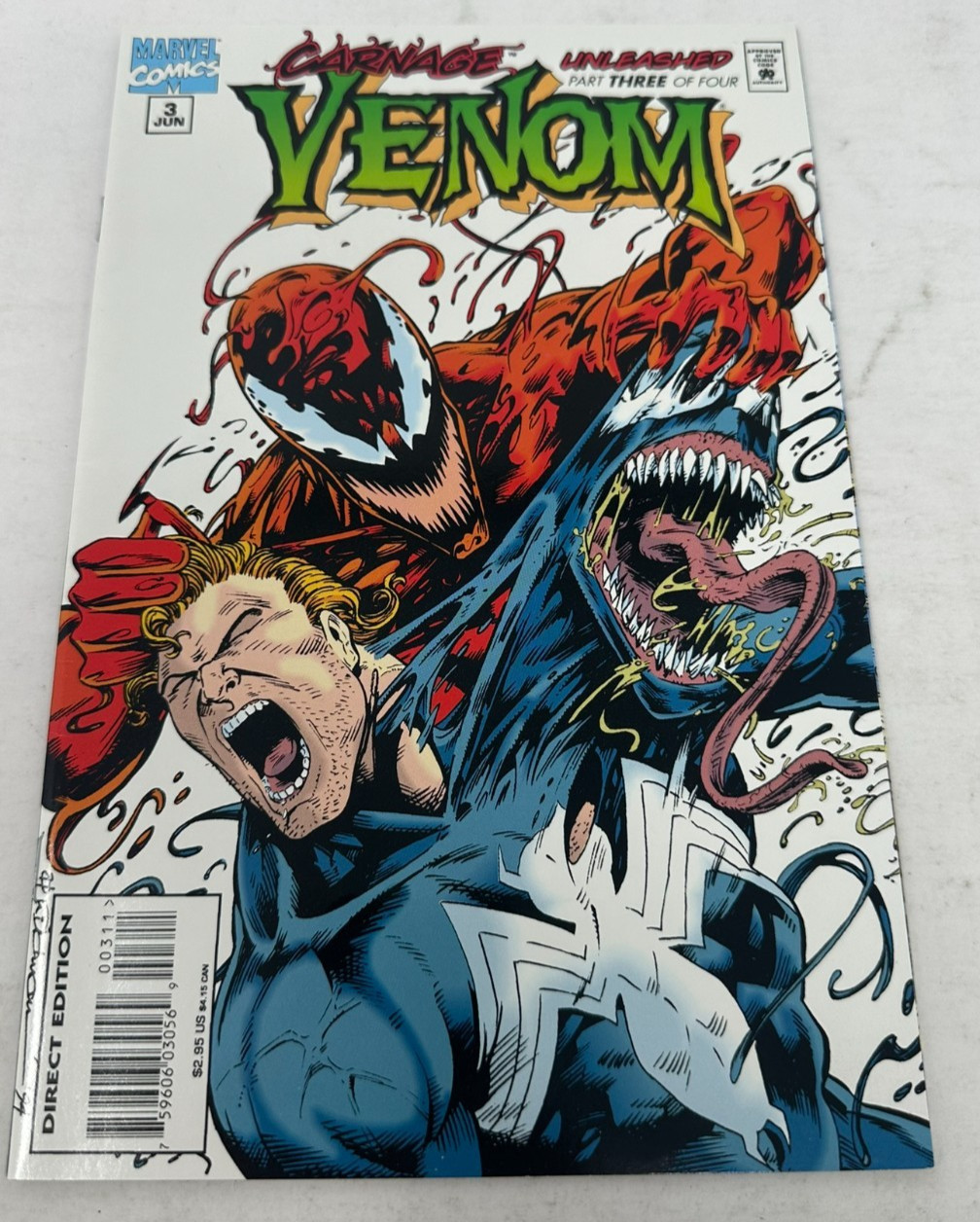 Venom Carnage Unleashed #3 Larry Hama Marvel 1995 [NM] Newsstand