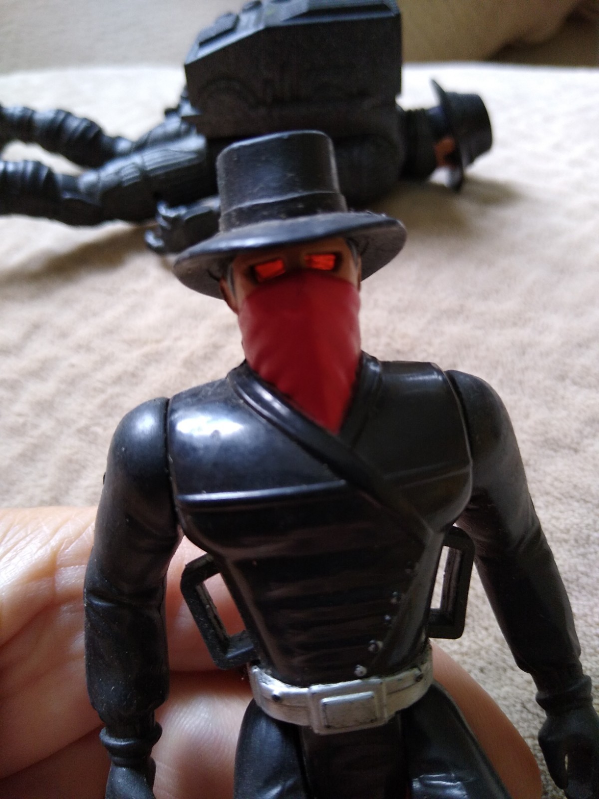 The Shadow Action Figure Lot: Electronic Bullet Proof Deluxe & Lightning Draw