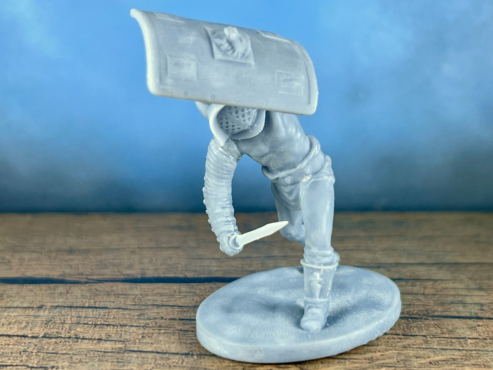 Handcrafted Gladiator Resin Figurine 80mm Collectible Sculpture