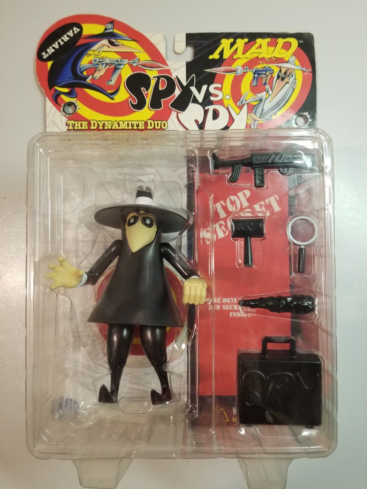 MAD Magazine Spy vs Spy Black Spy Variant Action Figure 1998 DC Direct New