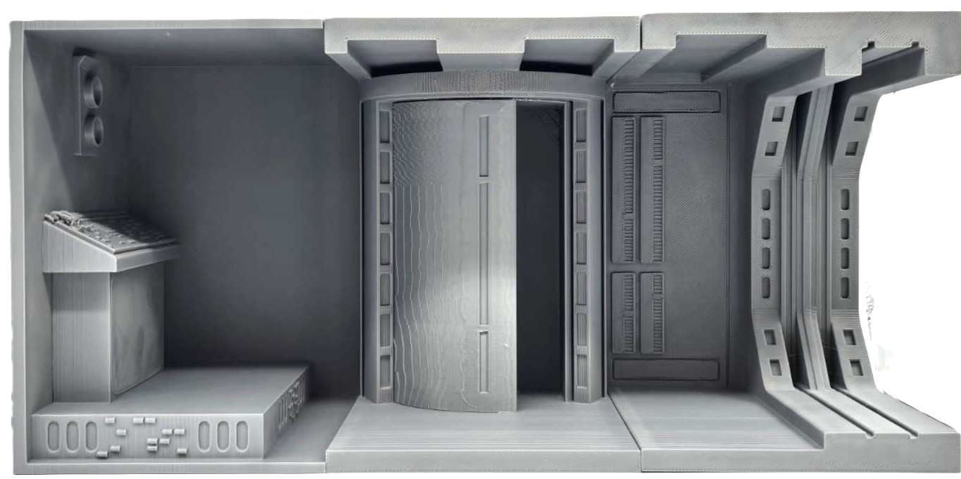 1:12 Scale Imperial Command Deck Access Corridor Black Serie Compatible Diorama