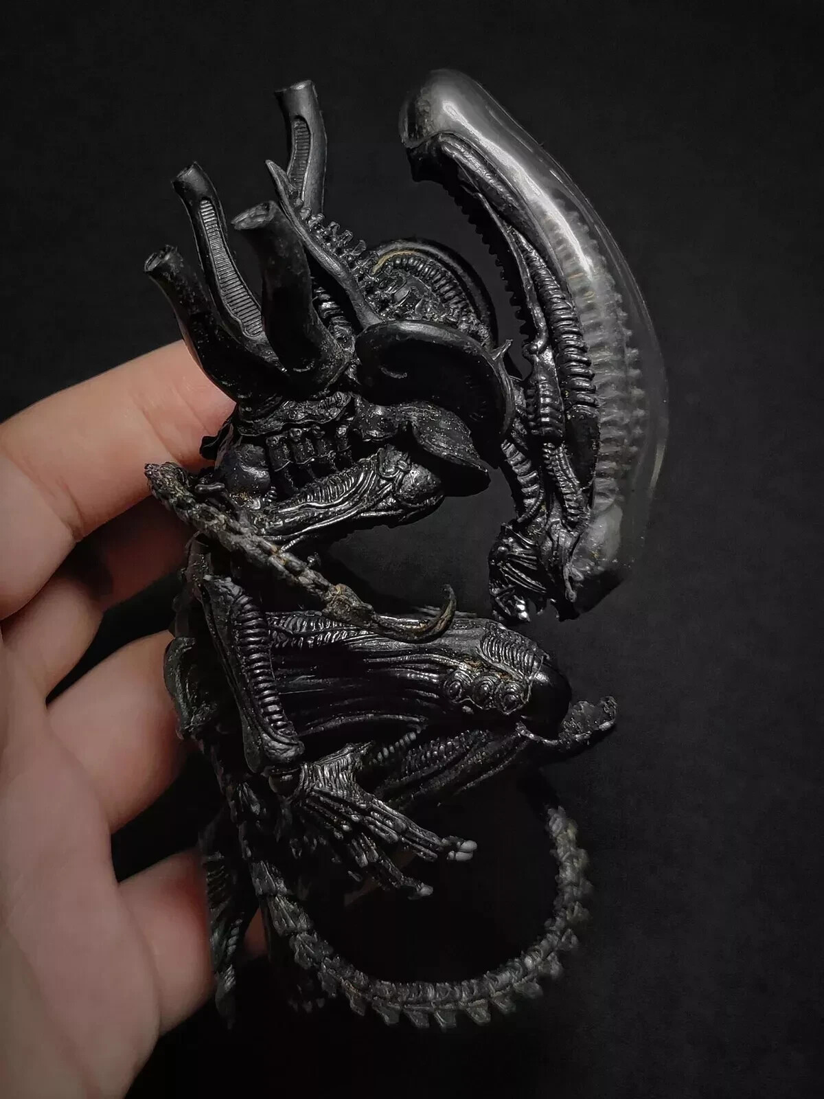 Hot Alien Xenomorph With Facehugger 6&Prime; Action Figure Halloween Toy WITH BOX SET