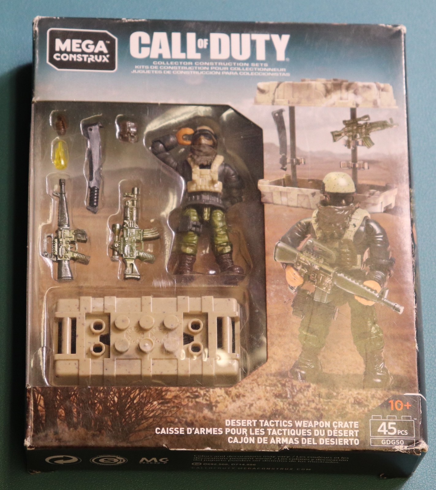 NEW Call of Duty Mega Construx Desert Tactics Weapon Crate Figure Set GDG50 NIB
