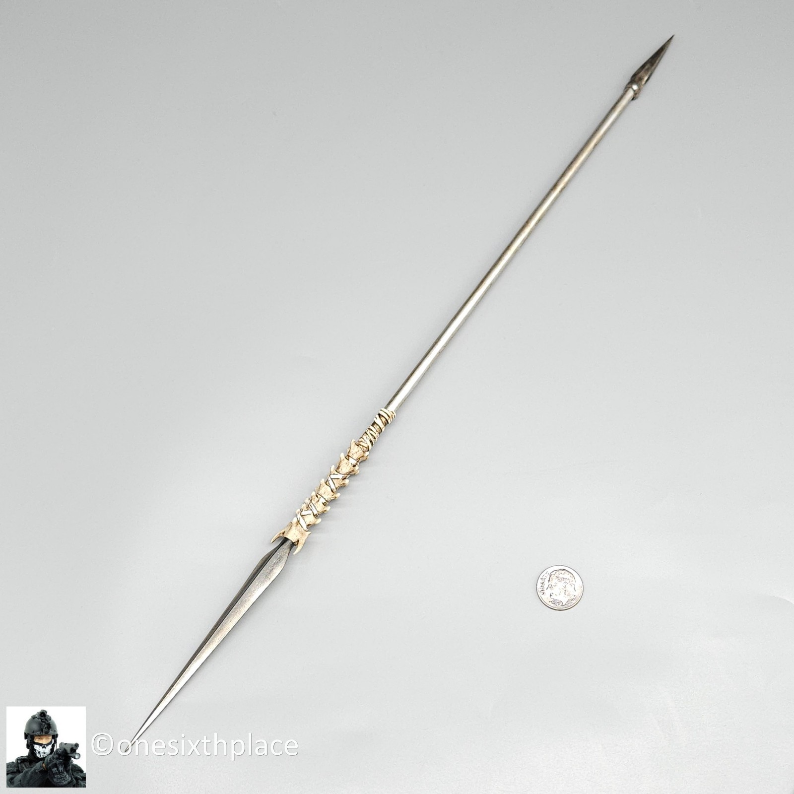 1:6 TBLeague PL2022-202B Hell’s Messenger Silver Spear (Plastic) for 12&Prime; Figures