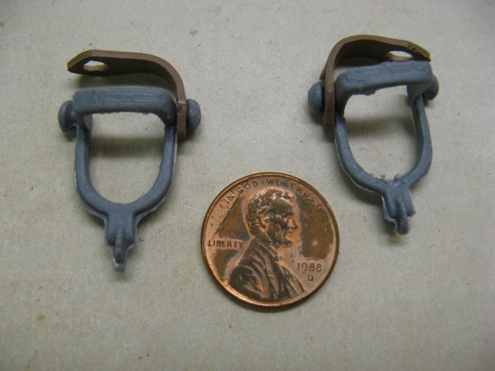 American Character Vintage 8” 1966 – 1969 Bonanza Gray & Tan Spurs Accessory