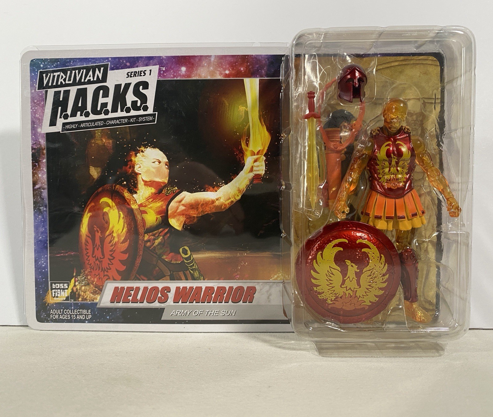 Vitruvian H.A.C.K.S Series 1 Helios Warrior Army of the Sun Figure New Hacks