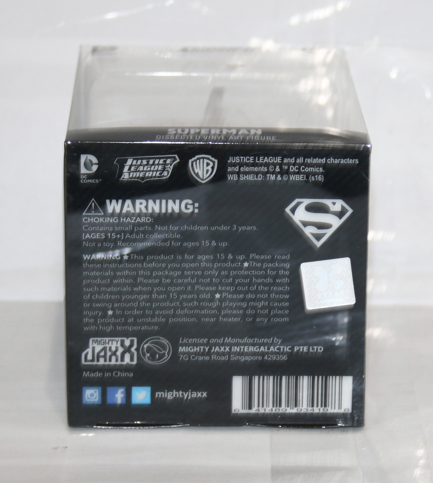 XXRAY x DC COMICS – SUPERMAN DISSECTED VINYL ART FIGURE (10cm) NEW FREE SHIP!