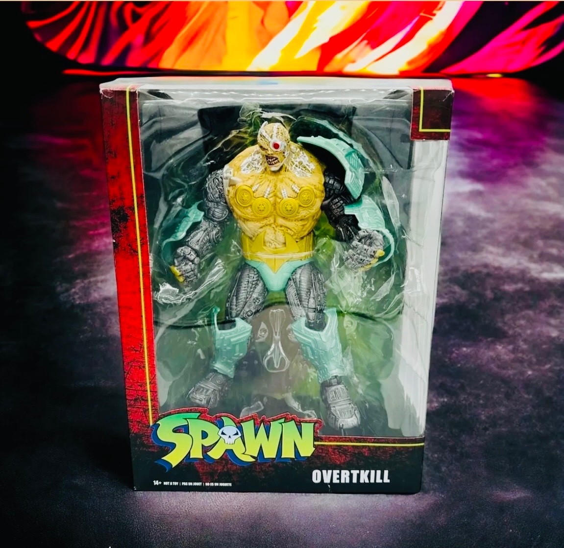 McFarlane Toys Spawn Overkill Megafig 7” Action Figure Damaged Box