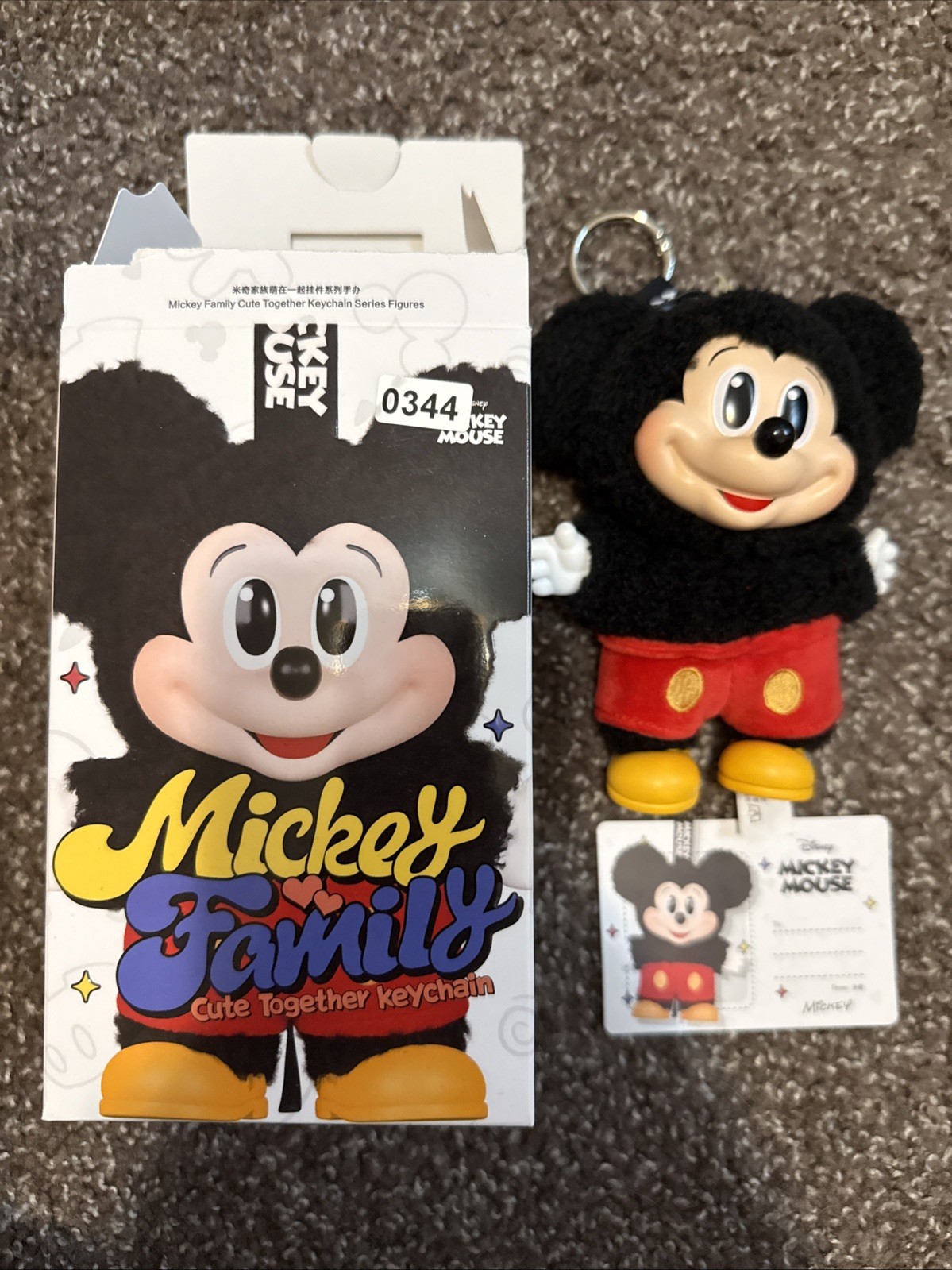 POPMART Mickey Family Cute Together Keychain Confirmed Mickey Mouse Opened