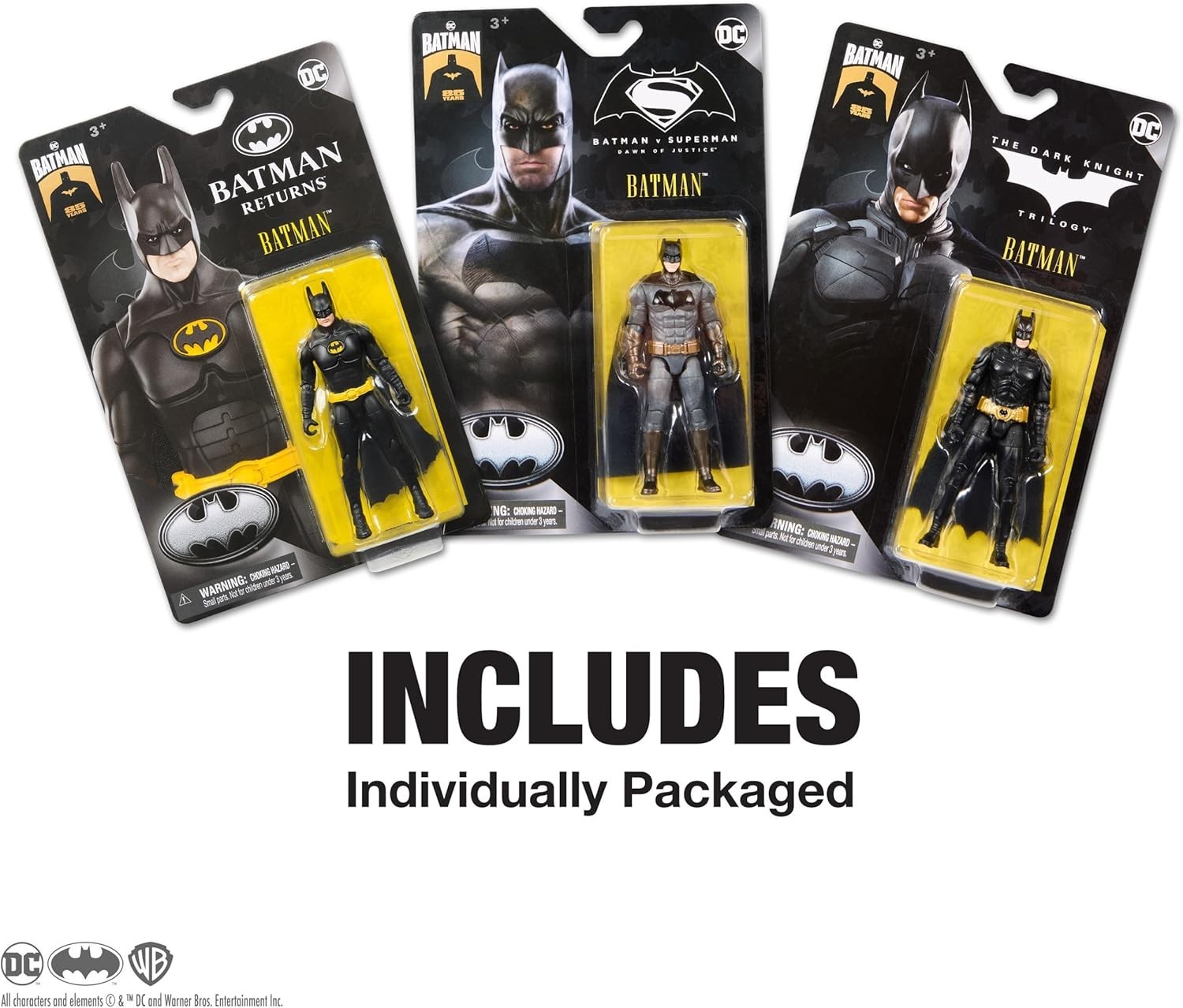 Batman 85th Special Edition Batman Action Figures 3-Pack, 4-inch, 85th Annive…