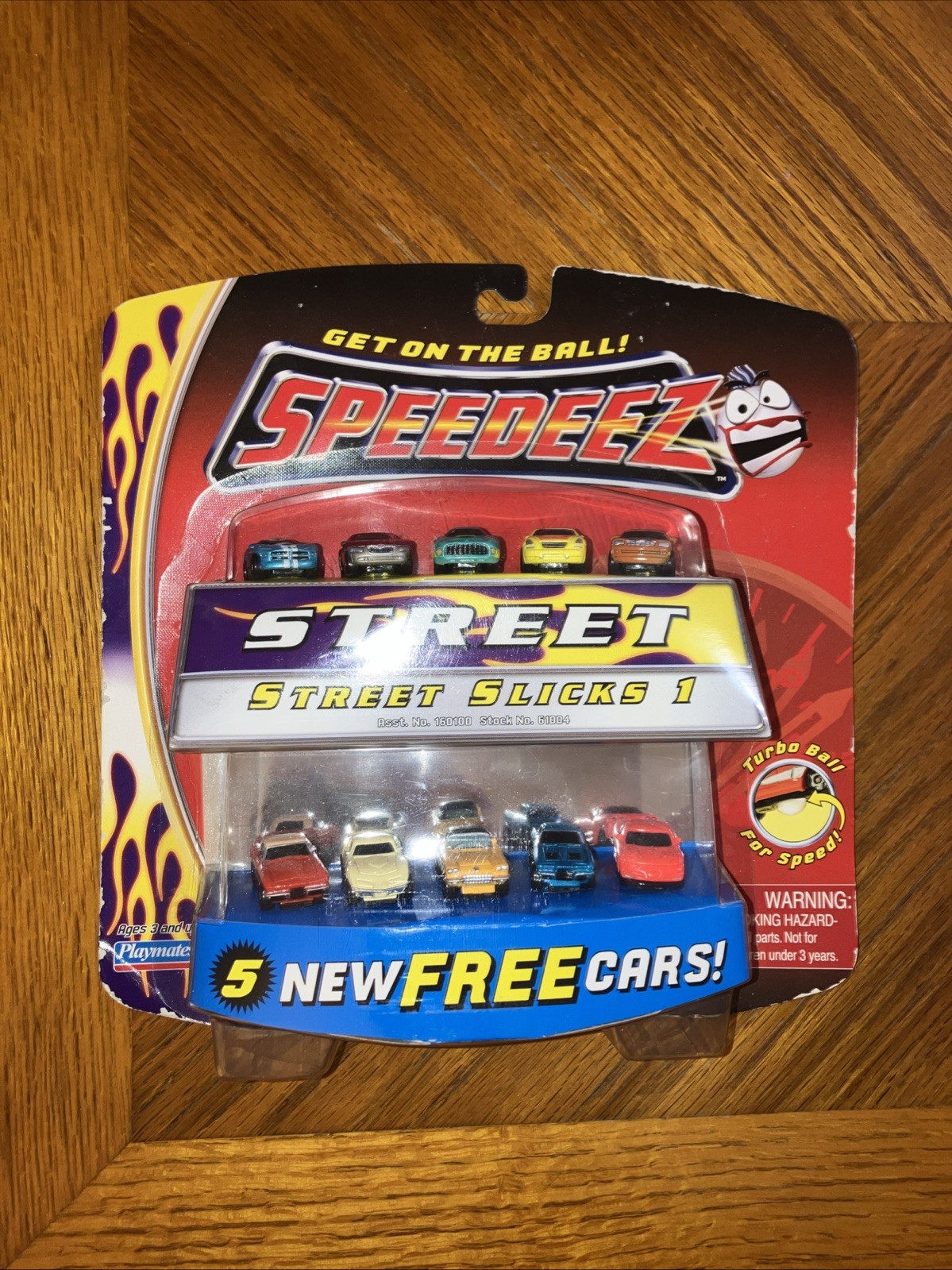 Speedeez STREET SLICKS 1 Mini Racing Car Set 2003 Playmates 61004