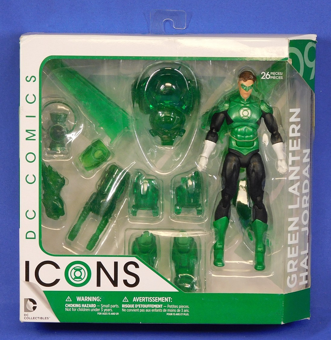 DC COLLECTIBLES ICONS GREEN LANTERN HAL JORDAN DELUXE FIGURE #09 DARK DAYS
