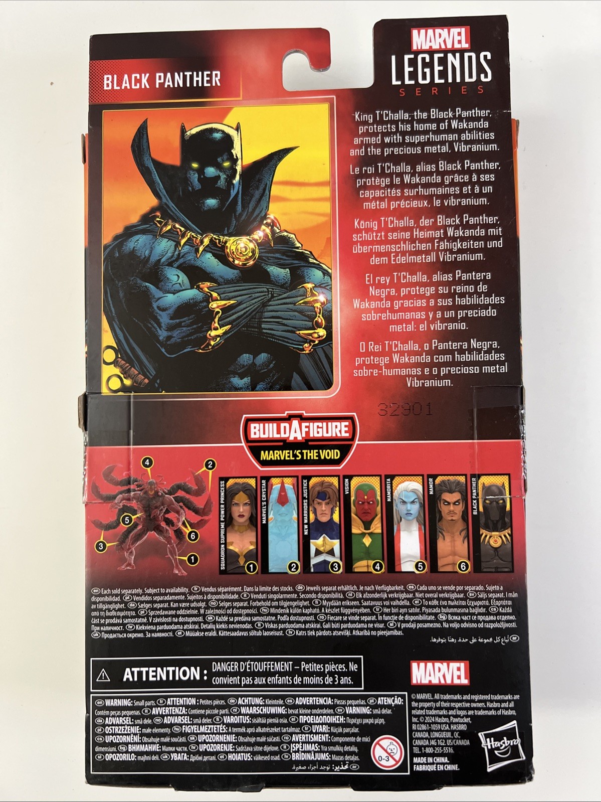 2023 Marvel Avengers Legends THE VOID Series BLACK PANTHER 6&Prime;Scale Hasbro Figure