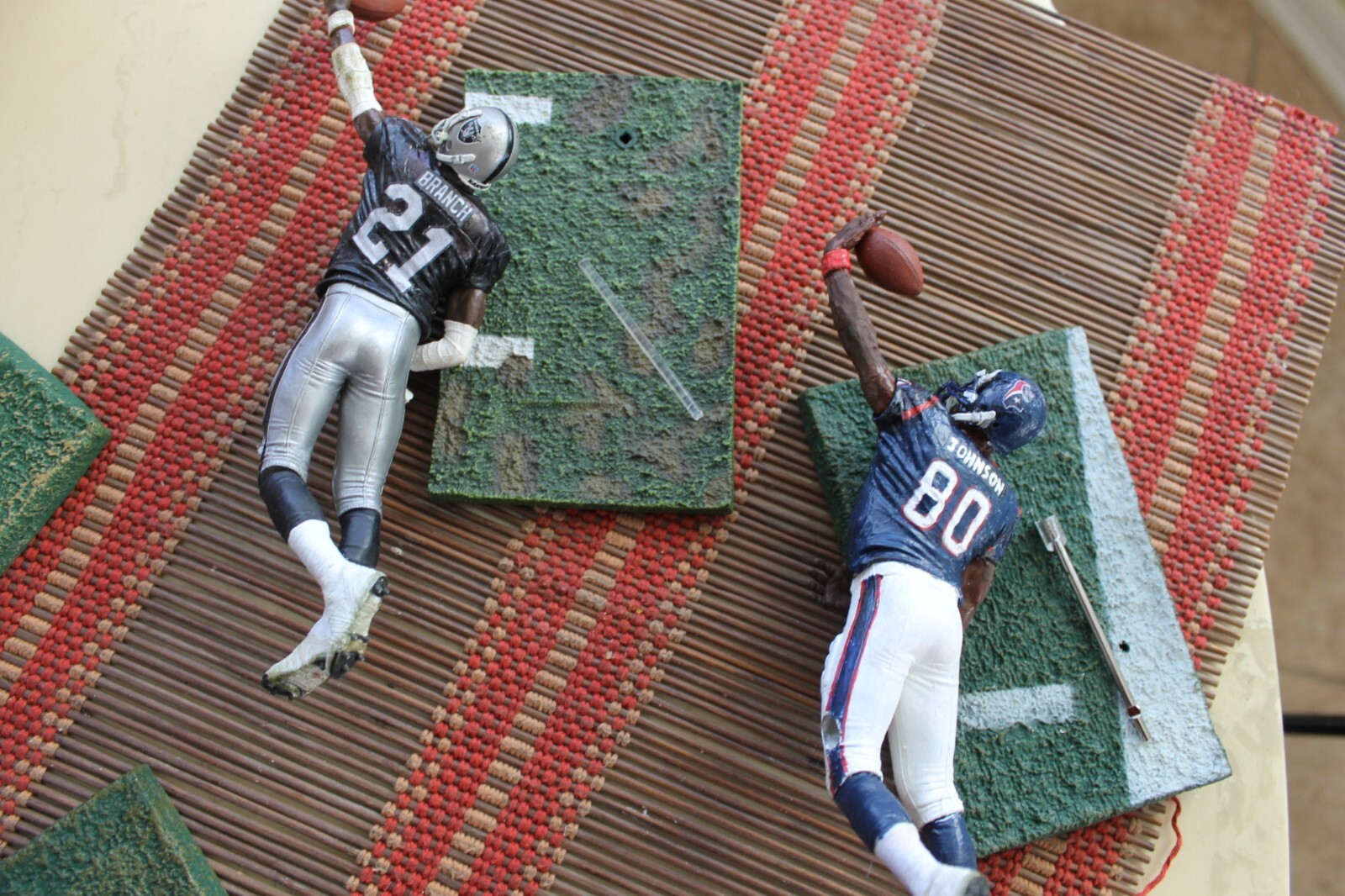 CUSTOM NFL MCFARLANES: BURROW, BOULWARE, DIGGS, JONES, RIGGINS, STEVENSON, COLTS