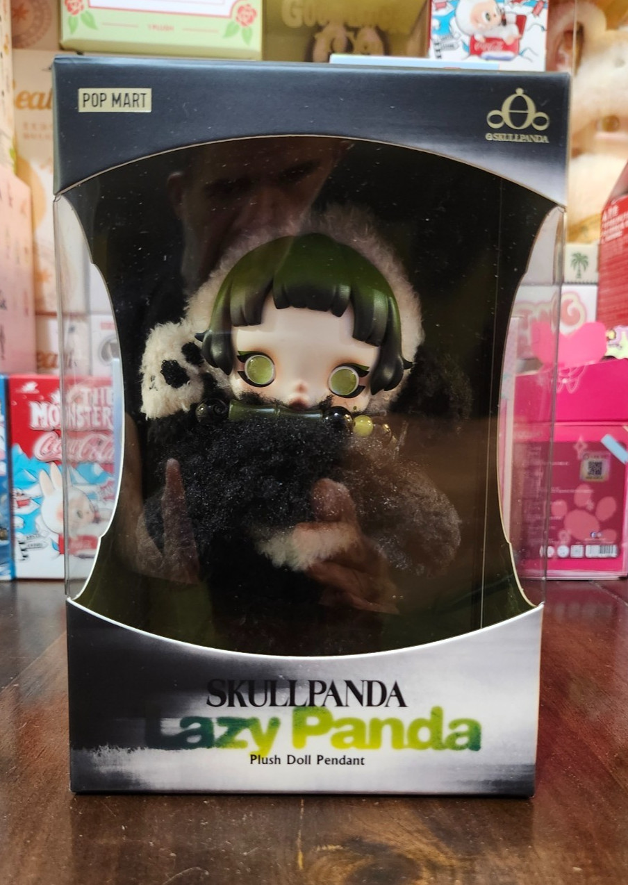 POP MART SkullPanda Lazy Panda Plush Doll Pendant Authentic BRAND NEW WOW! NICE!