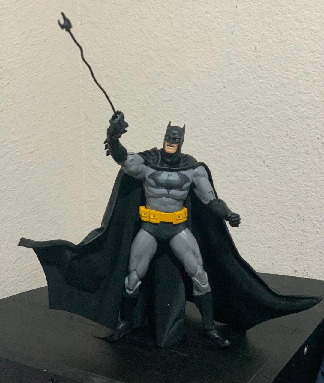 Custom Batman Mcfarlane wired cape 1 1/12 figure DC Multiverse