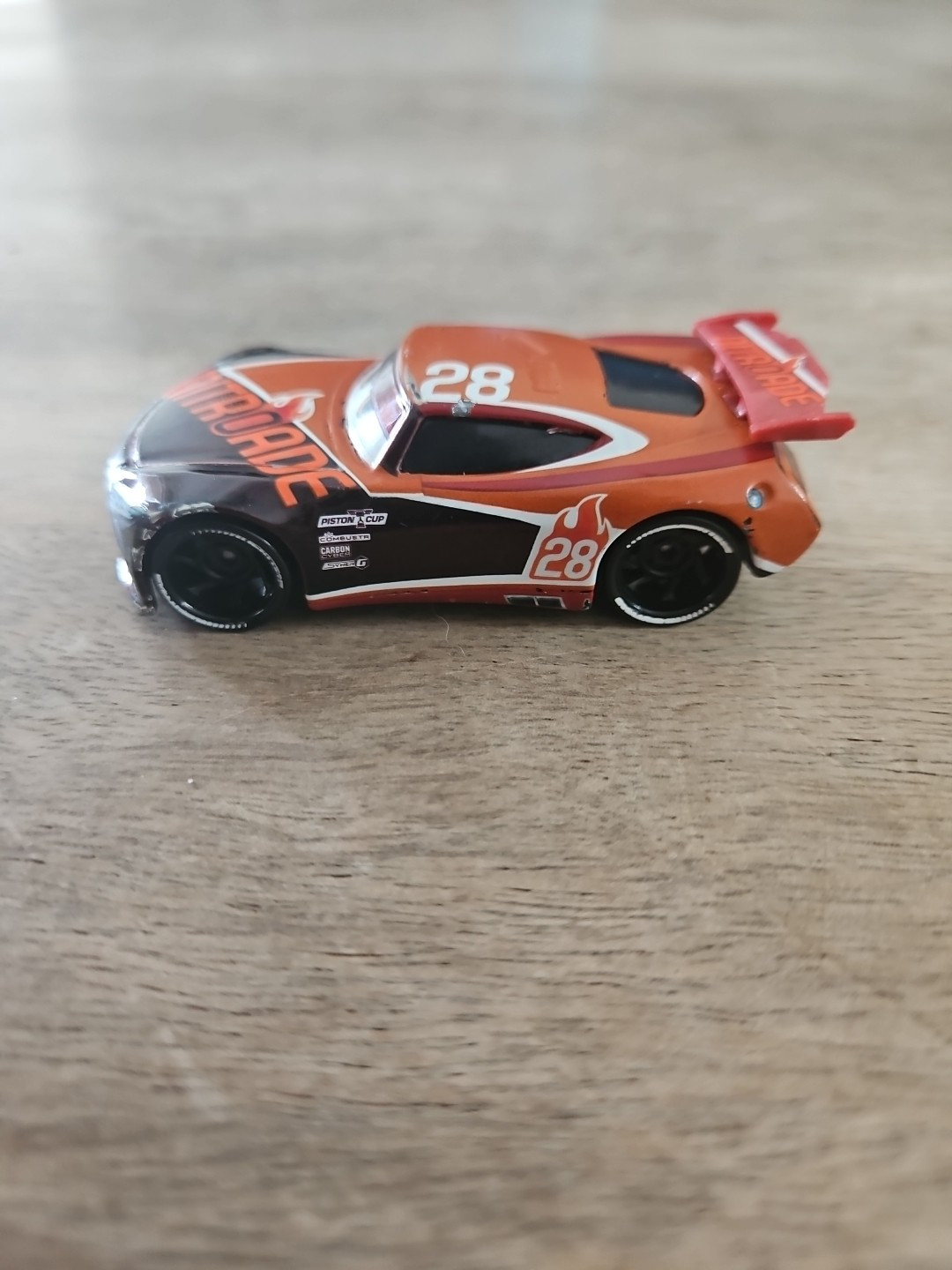 Disney Pixar Movie Cars Diecast Toy Vehicle Piston Cup Race #28 NitroAde loose