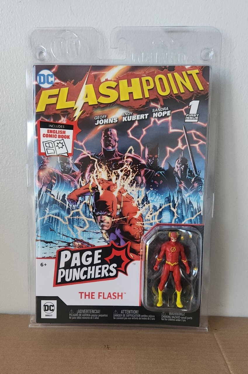 DC Page Punchers The Flash Figure with Comic
