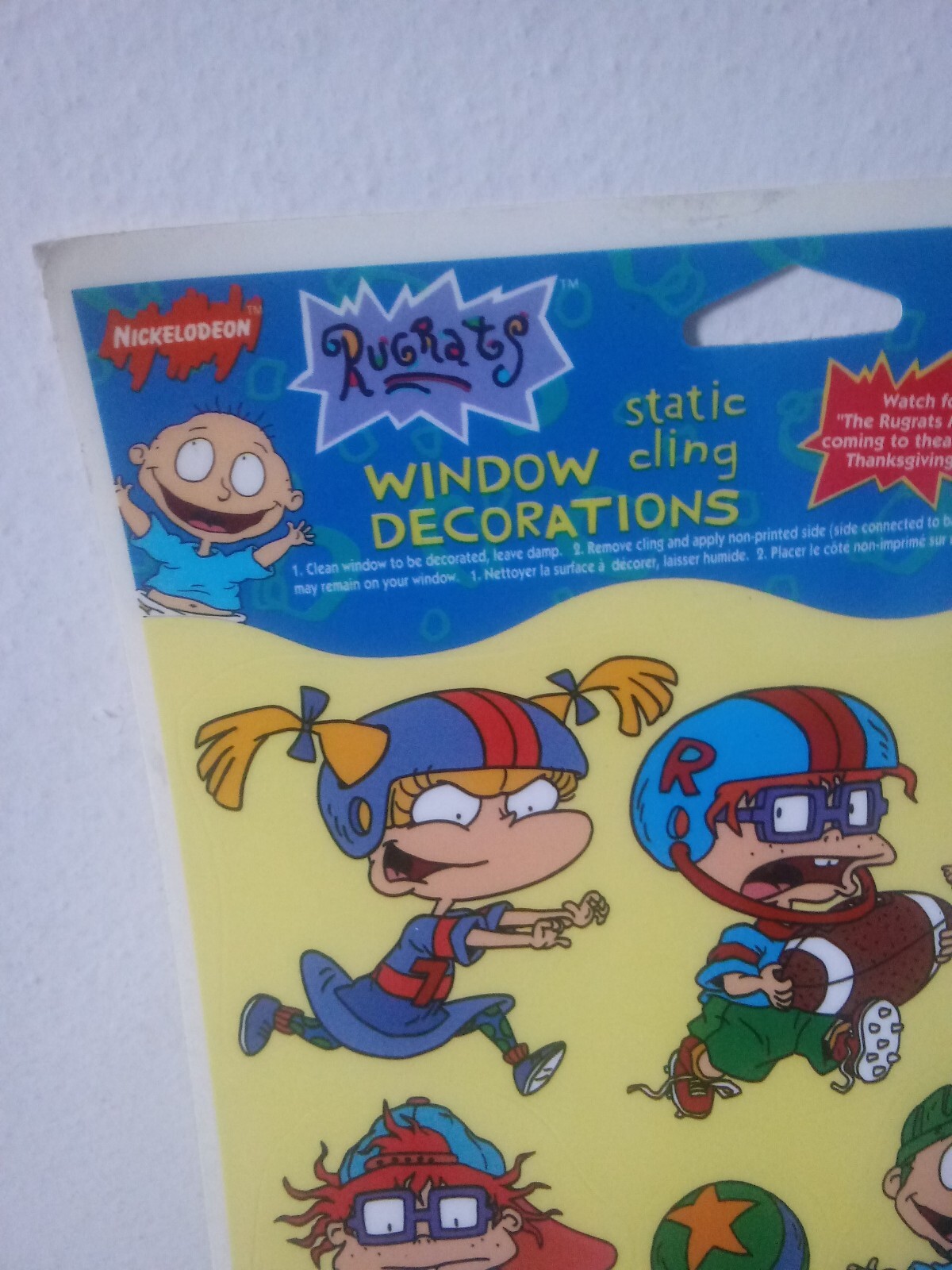 1997 Nickelodeon Rugrats Window Decals – Tommy,Angelica,Reptar,Phil NEW