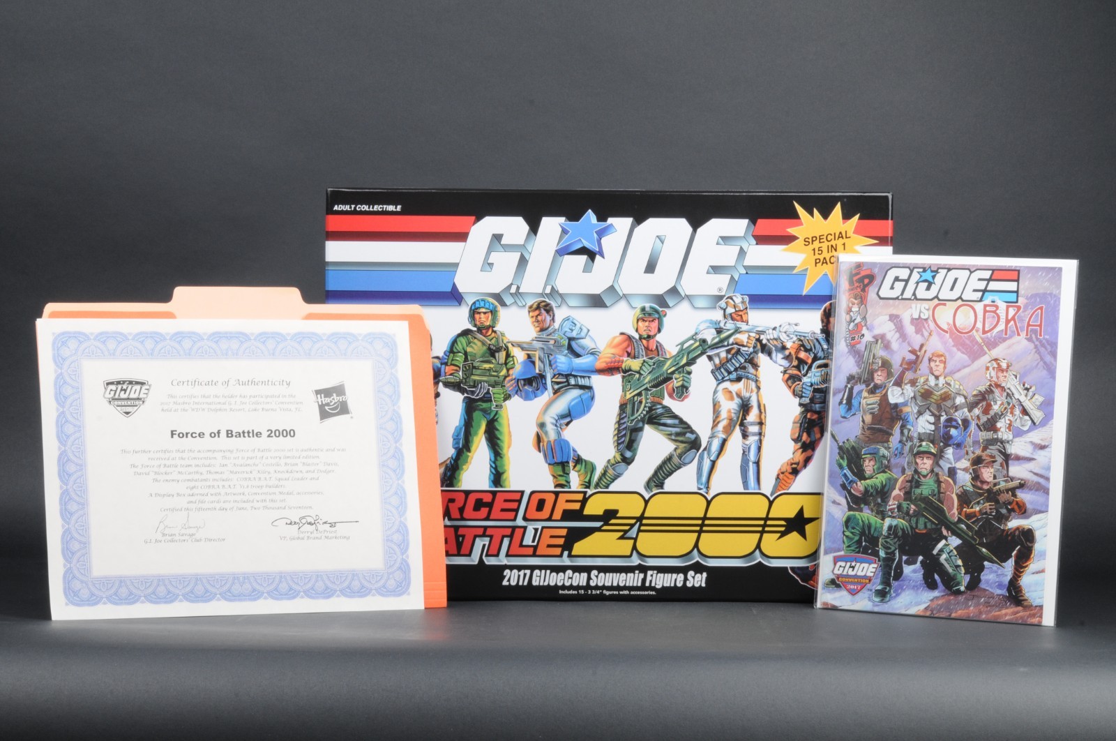 2017 Hasbro GI Joe Con Convention Force of Battle 2000 Boxed Set JoeCon Complete