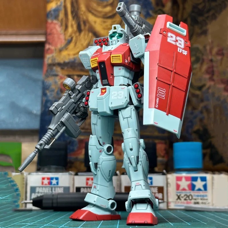 RGM-79 GM Captain Moroccan Front With Shoulder Cannon Equipment HG 1/144 Mech As
