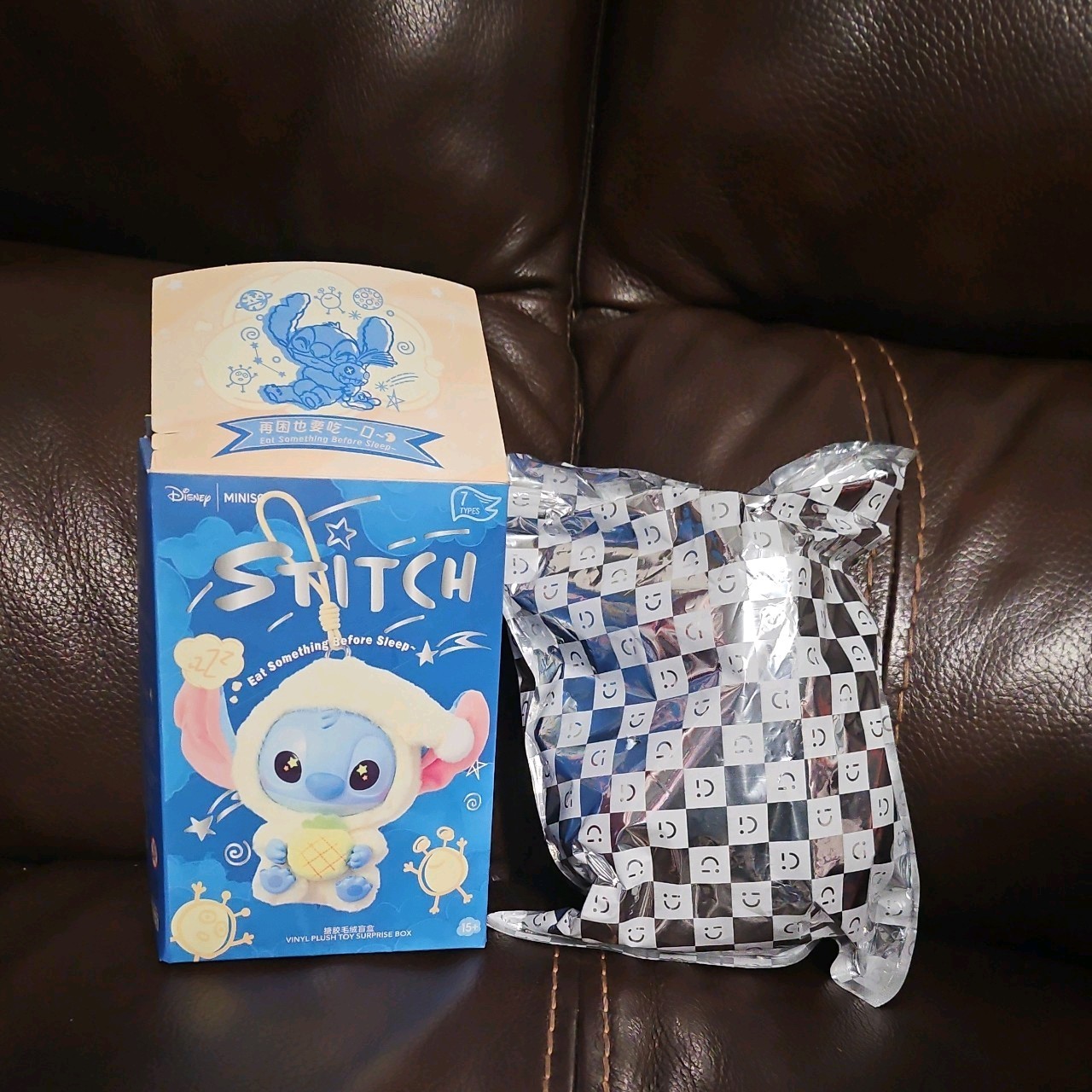 Stitch Eat Something Before Sleep Series Vinyl Figure Confirmed Blind Box