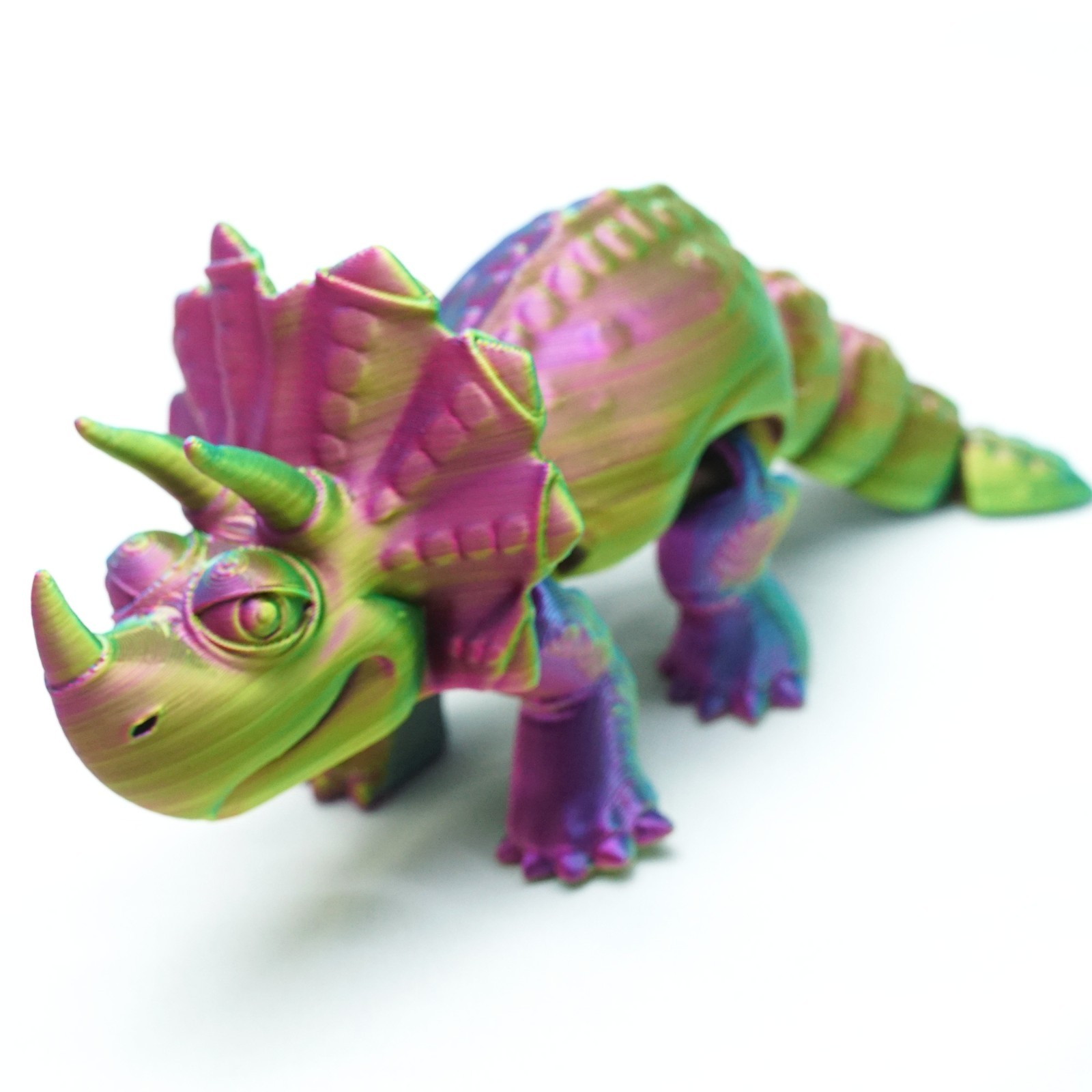 3D Printed Triceratops Model,Articulated Animals figure,Fidget Toys Home Decor