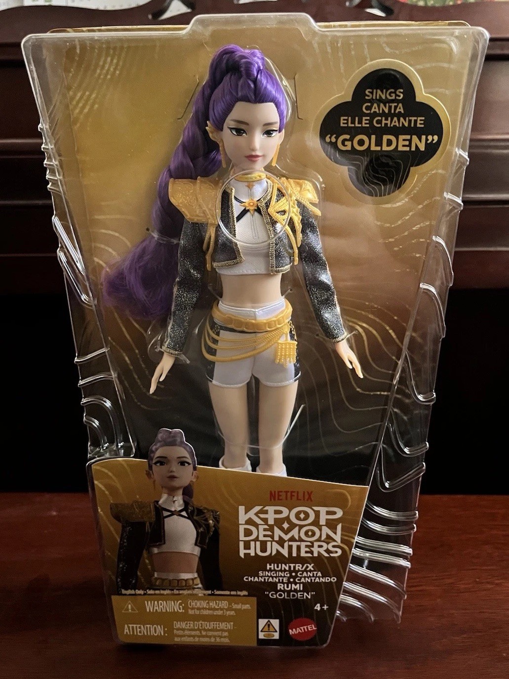 Mattel K-POP Demon Hunters Anime Rumi Fashion Girl Singing 11&Prime; Doll New Sealed.