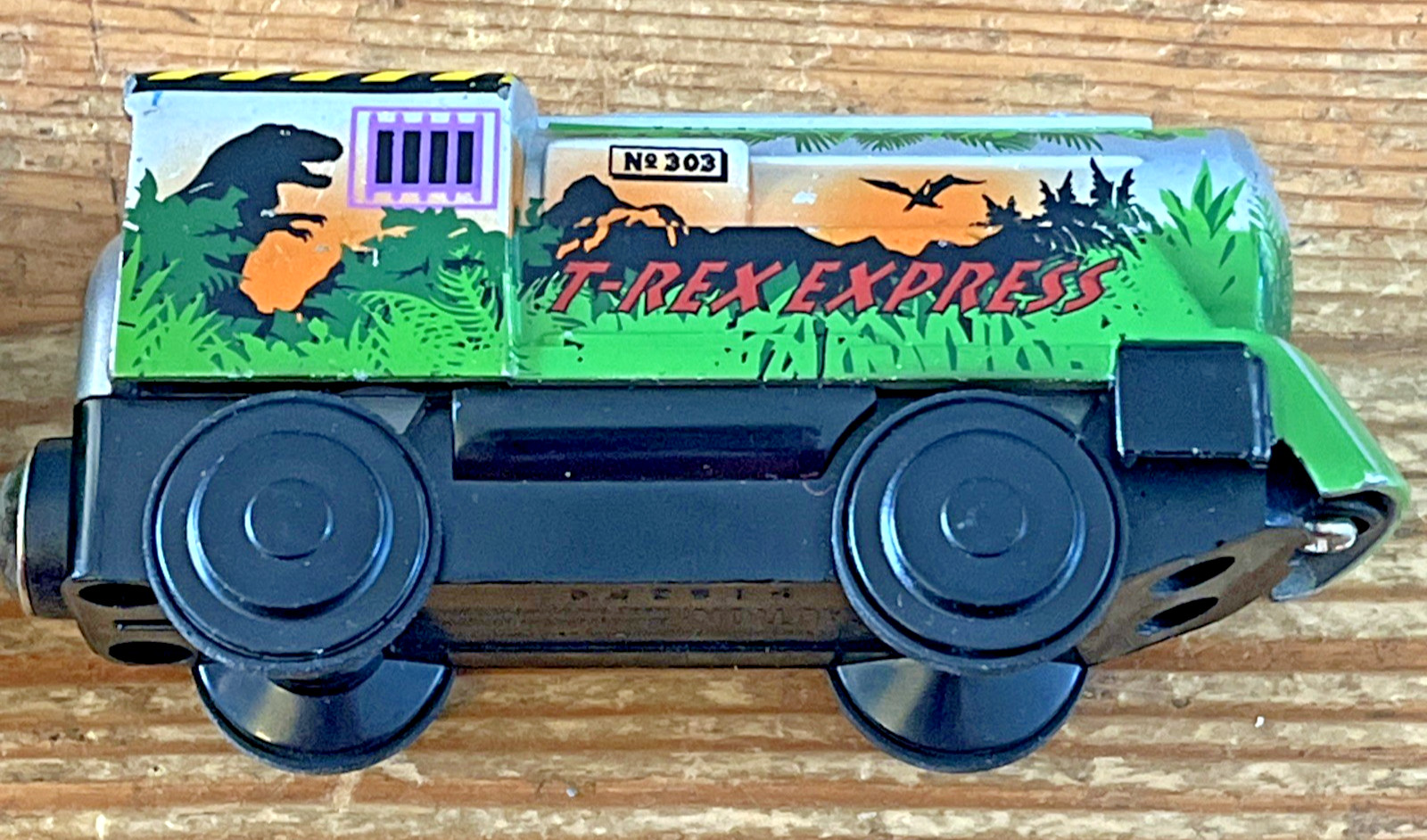 T-Rex Express Train Set Engine 1998 Thomas Trains Lionel Learning Curve Dinosaur