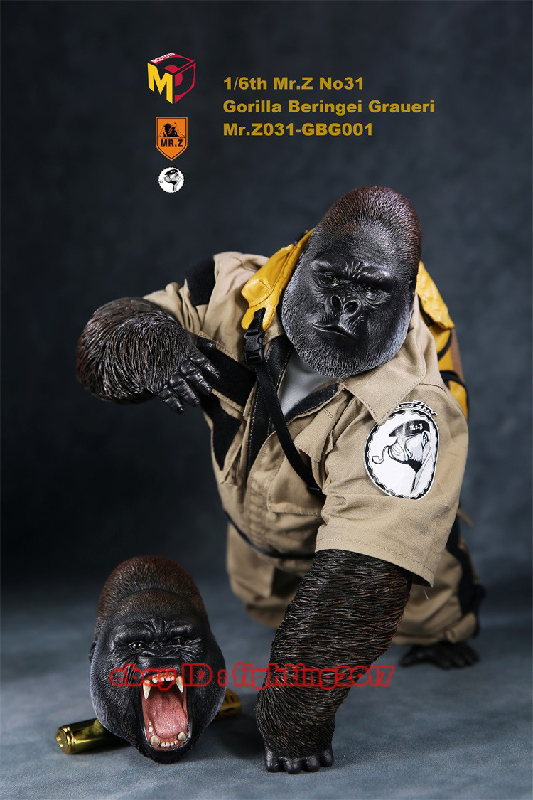 1/6 Mr.Z Animal Model NO.31 Double Headed Gorilla Beringei Graueri INSTOCK