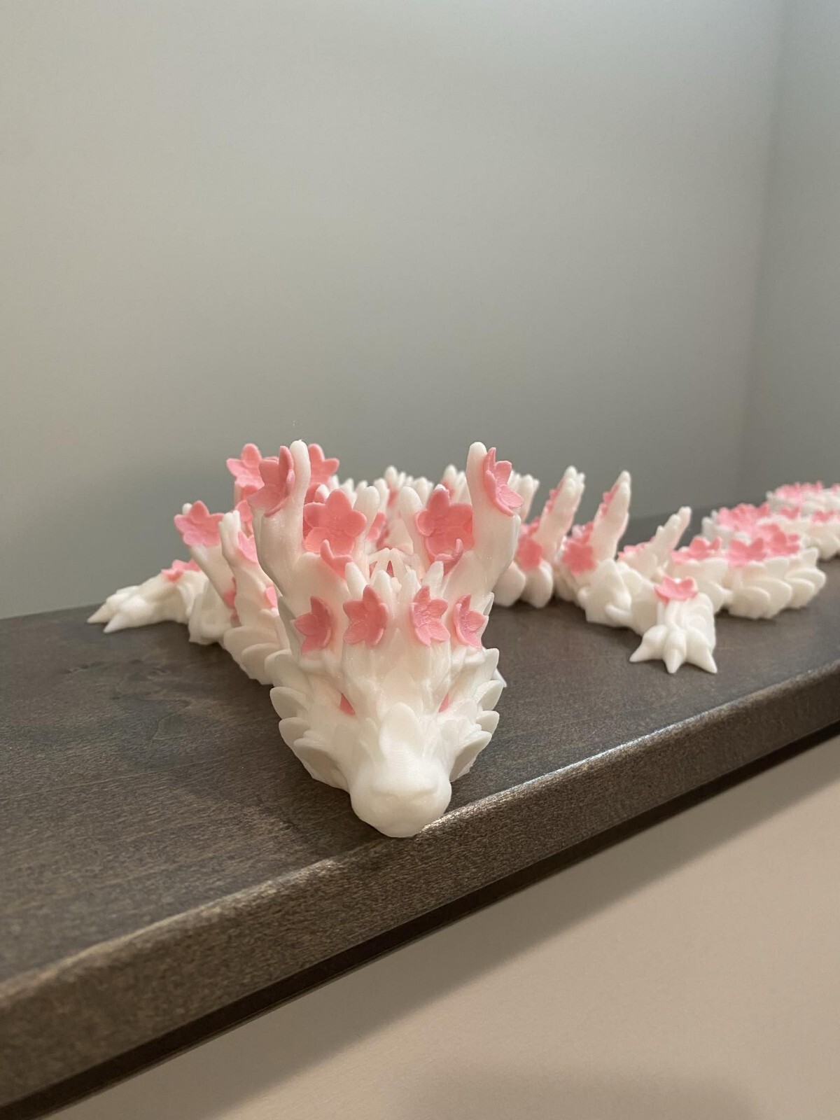 3D Printed Articulating Cherry Blossom Dragon 24&Prime; Length