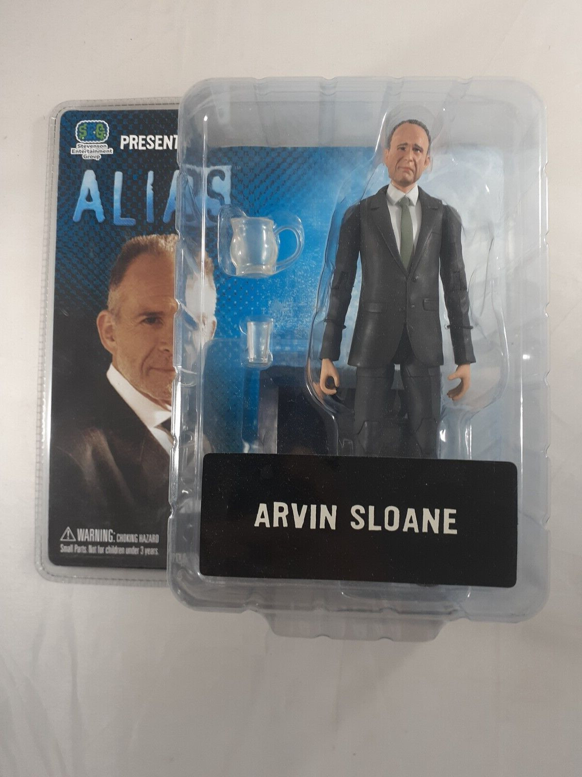 Alias Arvin Sloane 7&Prime; Action Figure NEW Stevenson Entertainment Group 2004