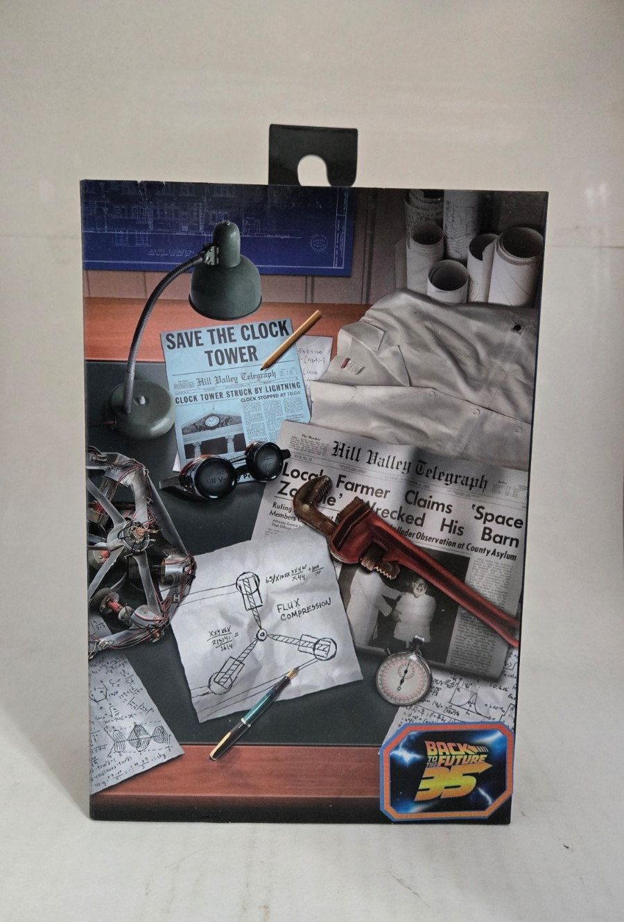 NECA Back to the Future Doc Brown Finale Version Sealed In Hand