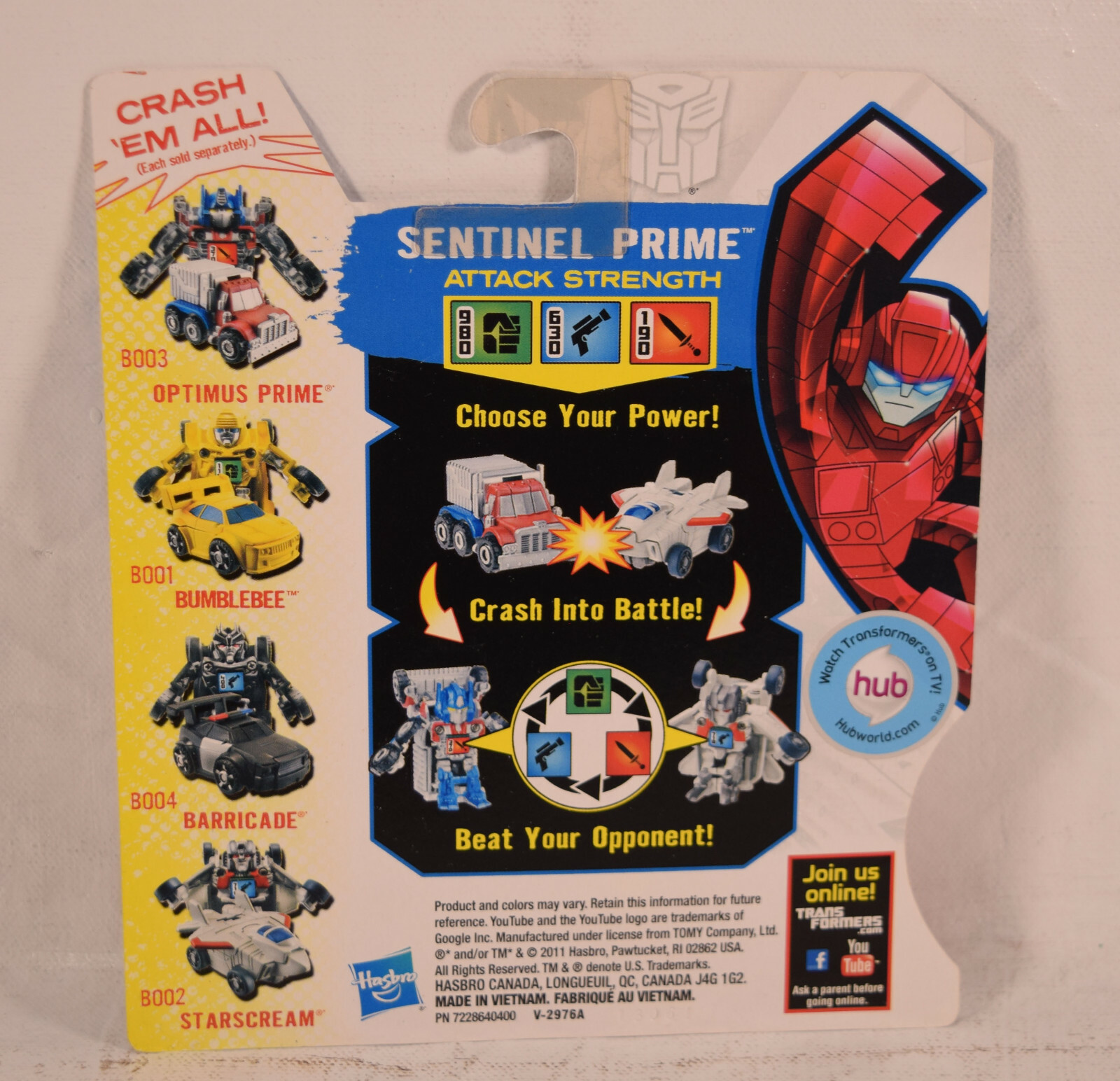 Transformers Bot Shots Sentinel Prime 2011