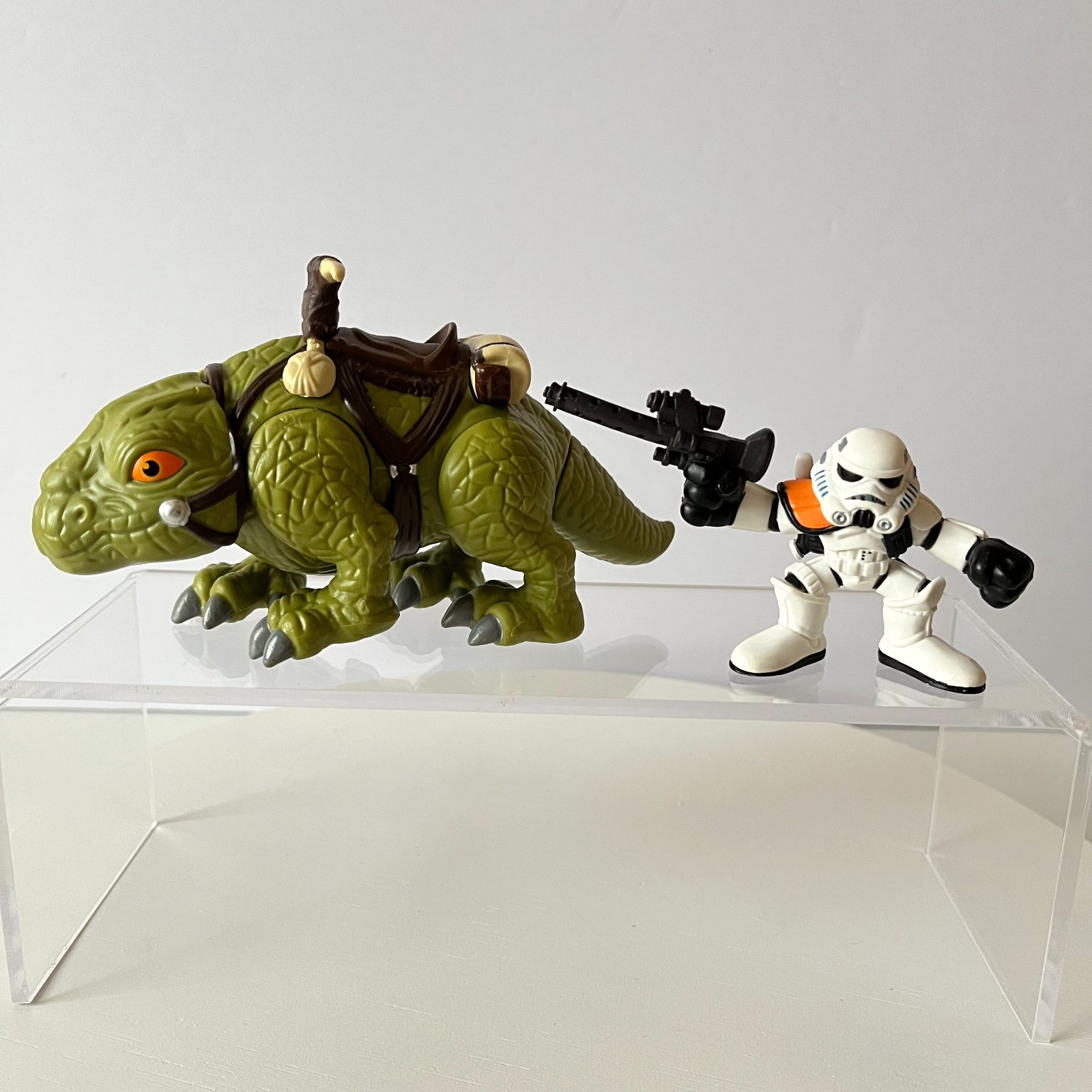 Star Wars Galactic Heroes Dewback & SandTrooper Figure Lot Hasbro Playskool