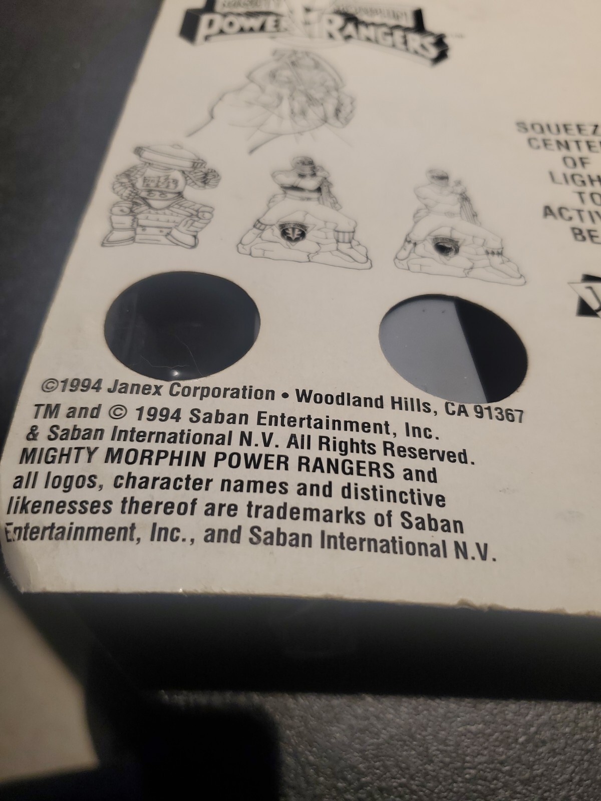 Janex Mighty Morphin Power Rangers Squeeze Red Ranger New in Box 1994